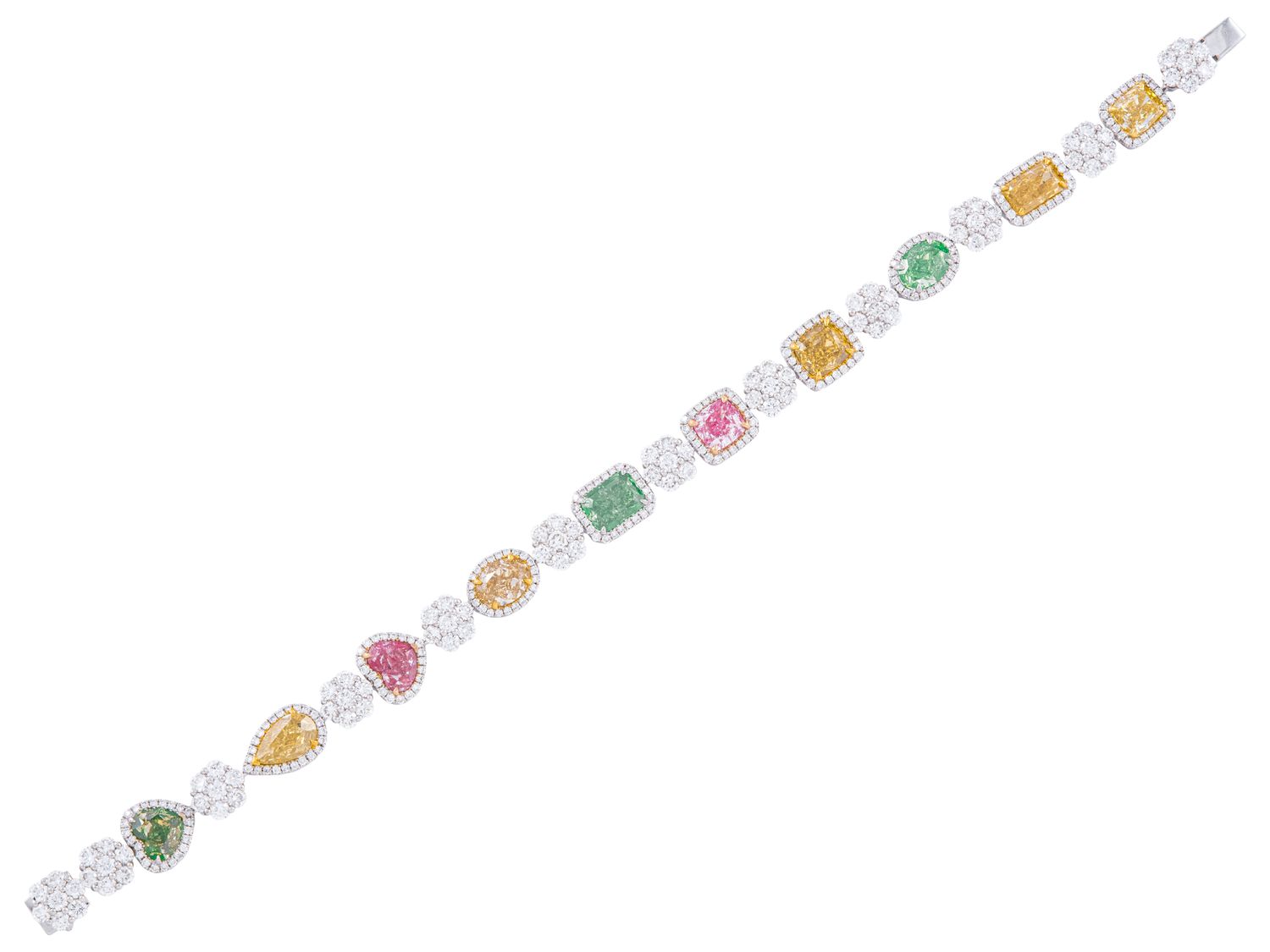 Diamond Bracelet - 18 KT White Gold