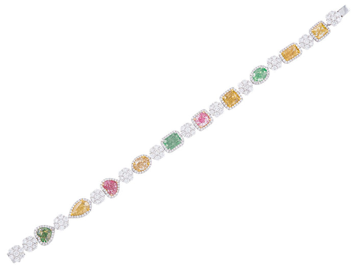 Diamond Bracelet - 18 KT White Gold