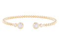 Diamond Bangle - 14 KT Yellow Gold