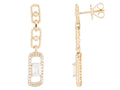 Diamond Earrings - 14 KT Yellow Gold