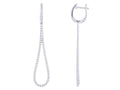 Diamond Earrings - 18 KT White Gold