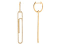 Diamond Earrings - 18 KT Yellow Gold