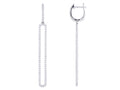 Diamond Earrings - 18 KT White Gold