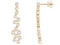 Diamond Earrings - 14 KT Yellow Gold