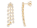 Diamond Earrings - 14 KT Yellow Gold