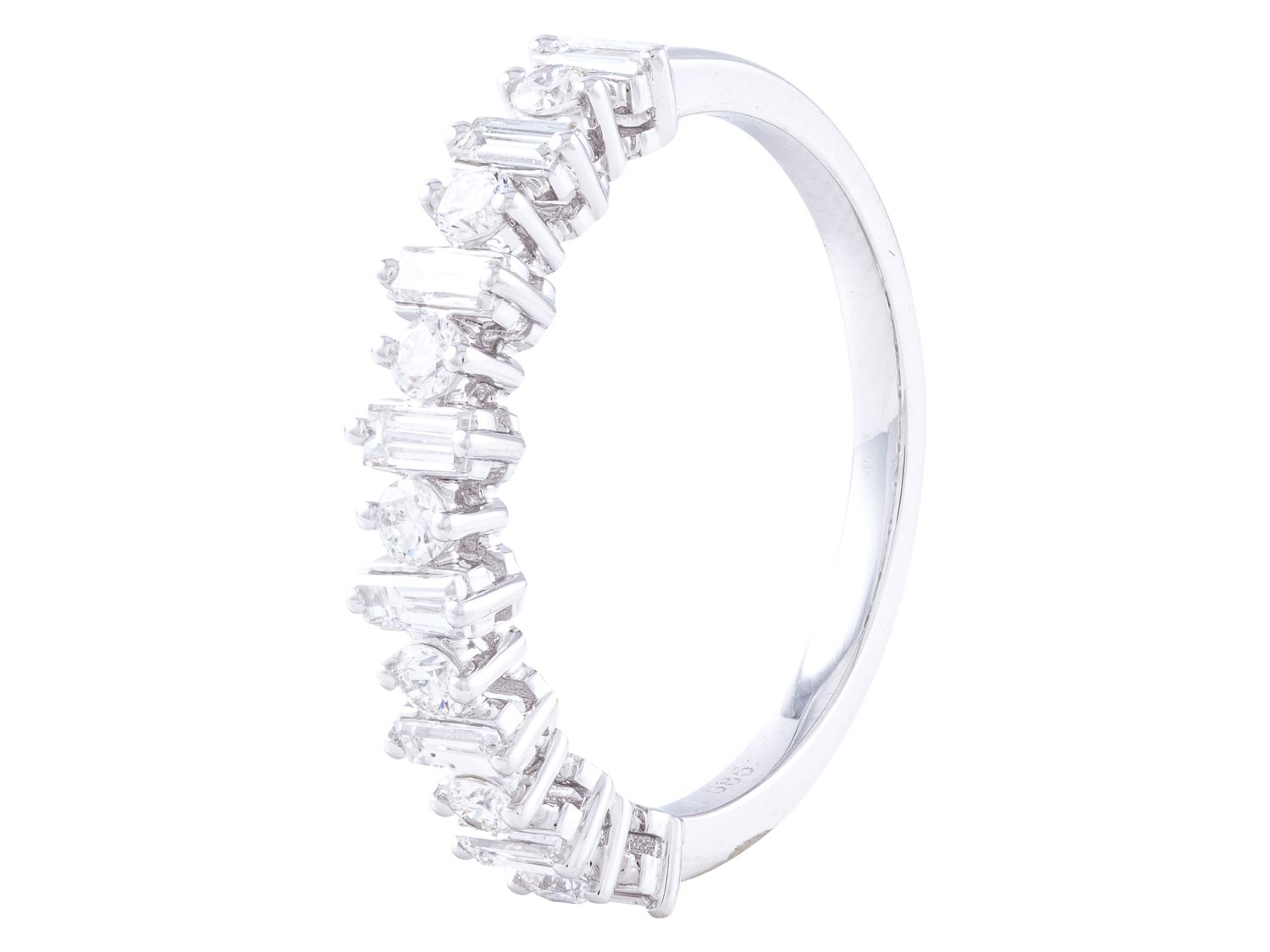 Diamond Band - 14 KT White Gold