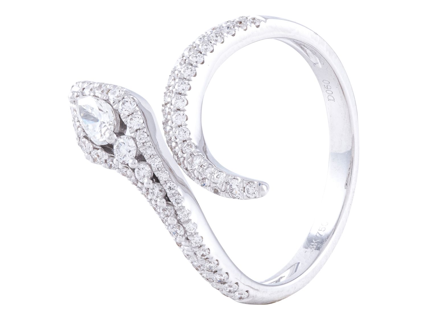 Diamond Ring - 18 KT White Gold