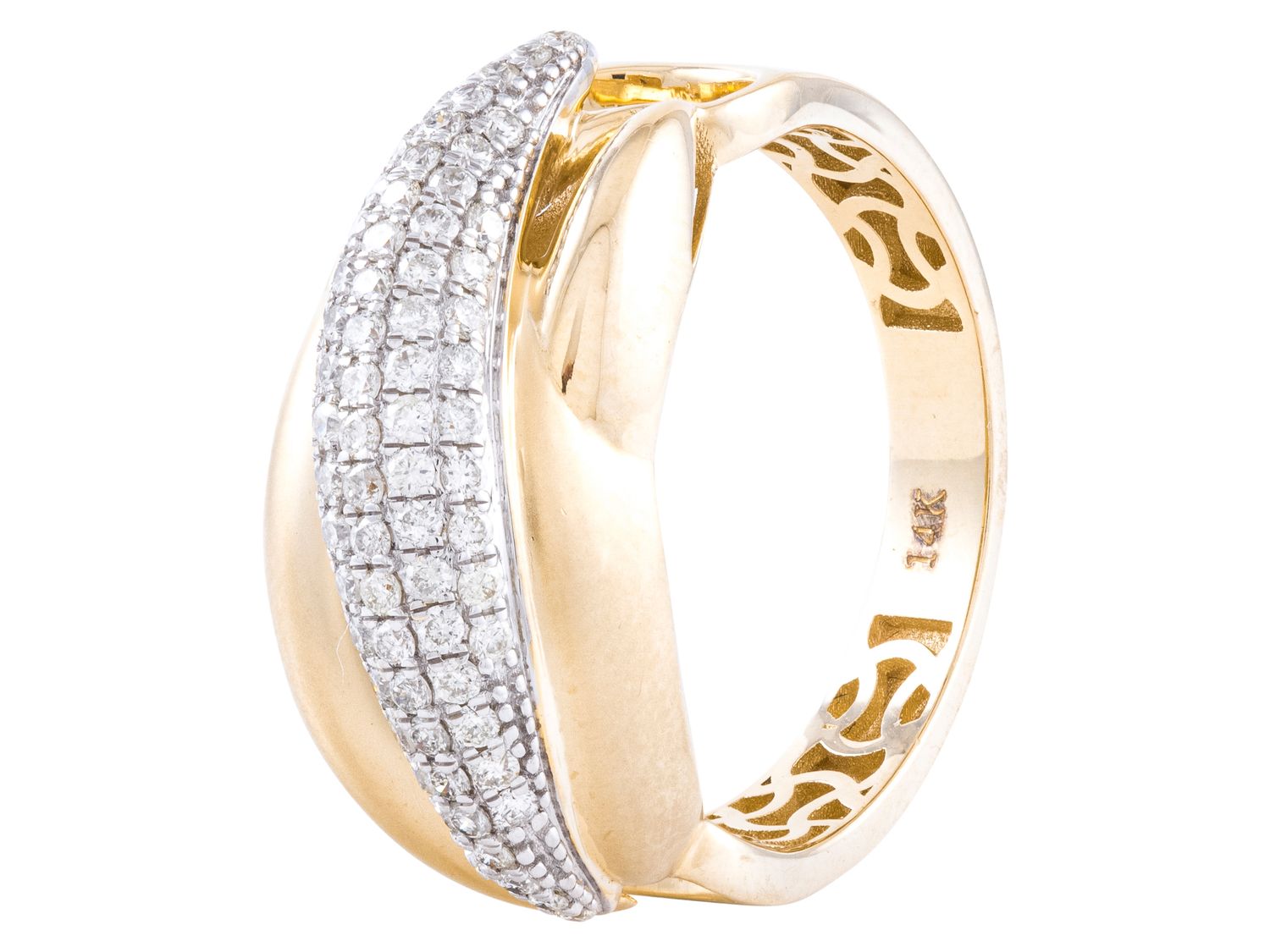 Diamond Ring - 14 KT Yellow Gold
