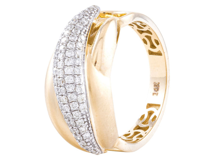Diamond Ring - 14 KT Yellow Gold