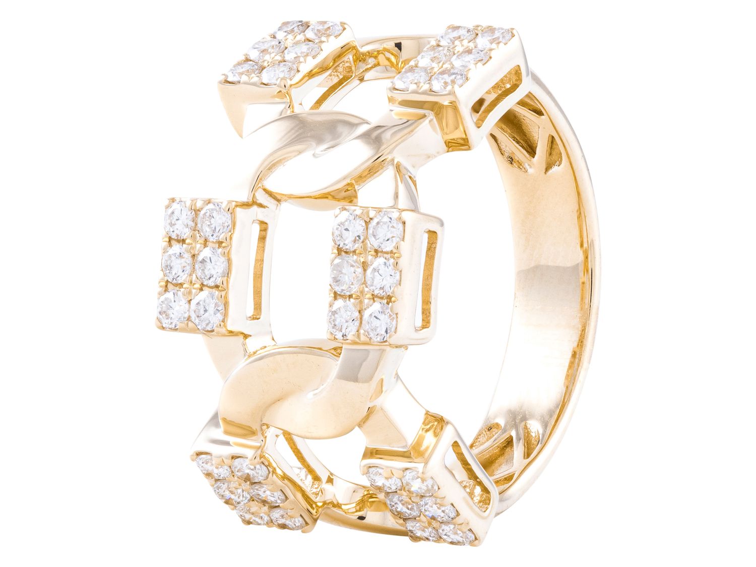 Diamond Ring - 14 KT Yellow Gold