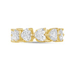 Lab-Grown Heart Diamond Eternity Band