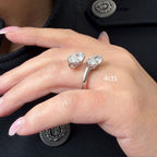 Lab-Grown Marquise Toi Et Moi Diamond Ring