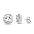 5 Carat Halo Studs by AZ Essentials