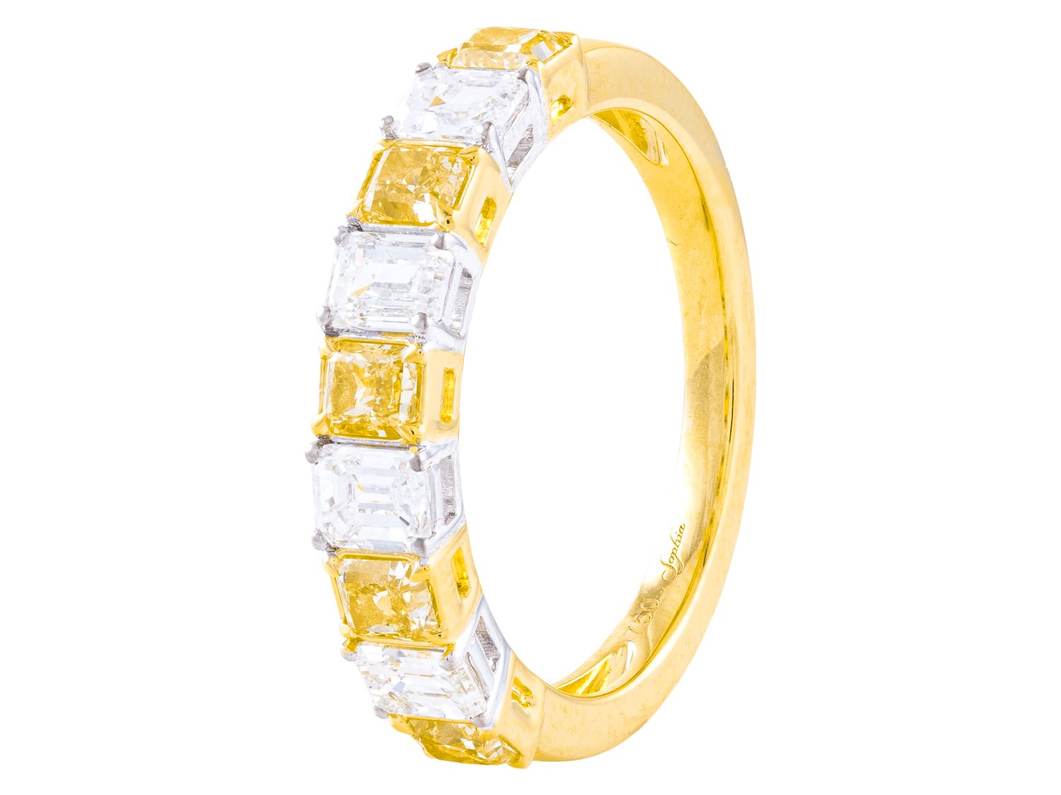 Diamond Band - 18 KT Yellow Gold