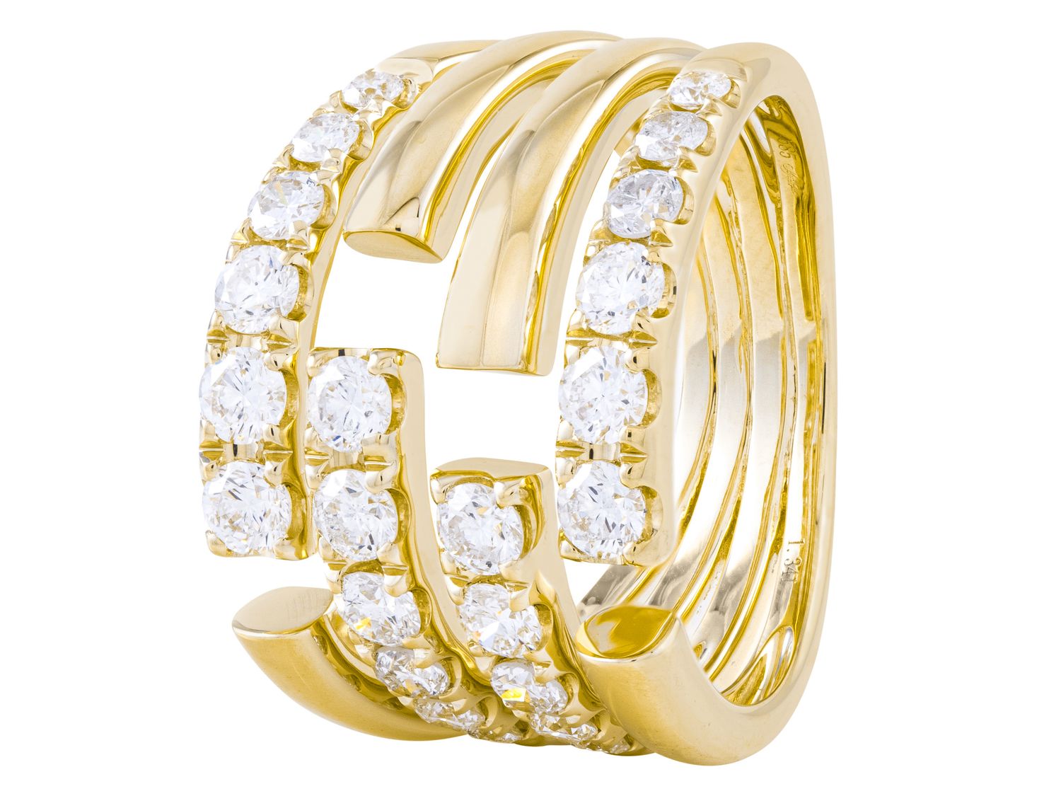Diamond Ring - 14 KT Yellow Gold