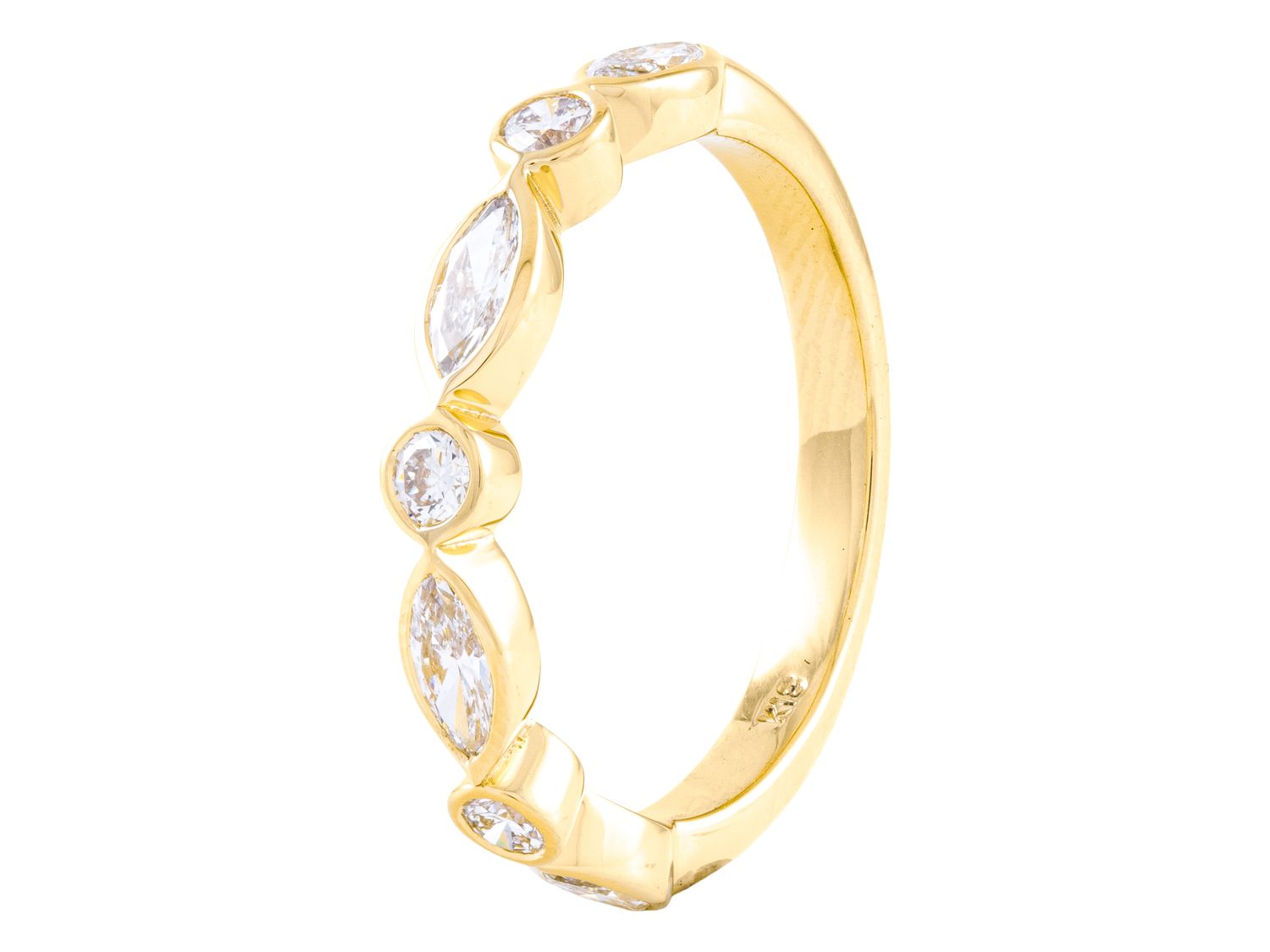 Diamond Band - 18 KT Yellow Gold