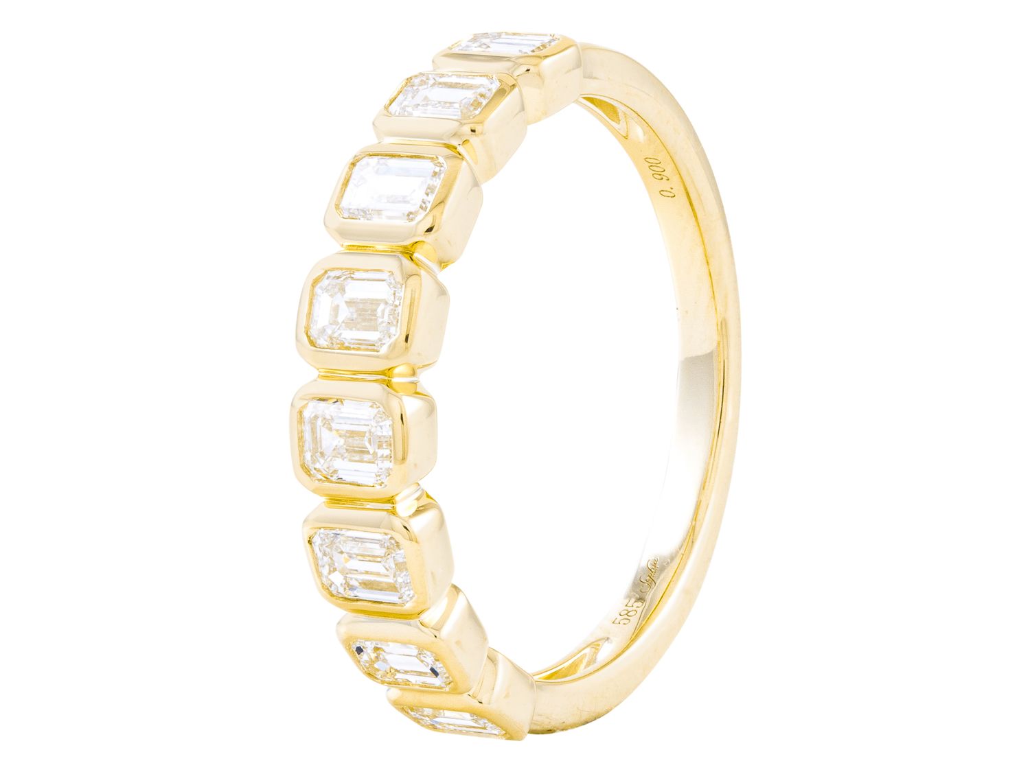 Diamond Band - 14 KT Yellow Gold