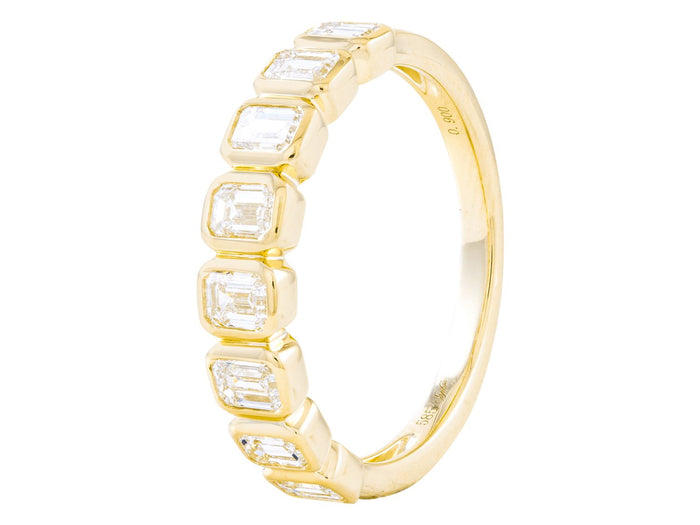 Diamond Band - 14 KT Yellow Gold