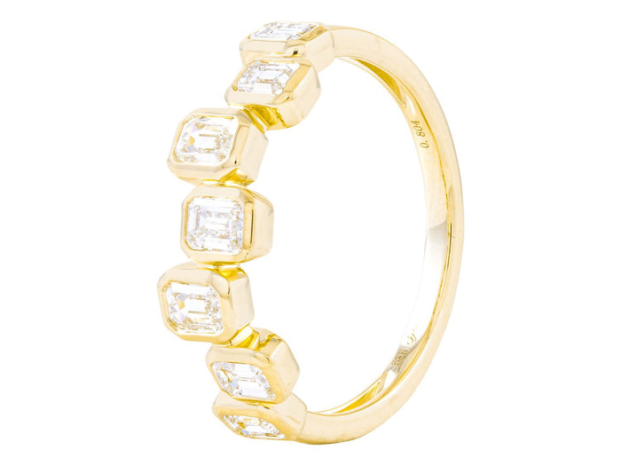 Diamond Band - 14 KT Yellow Gold