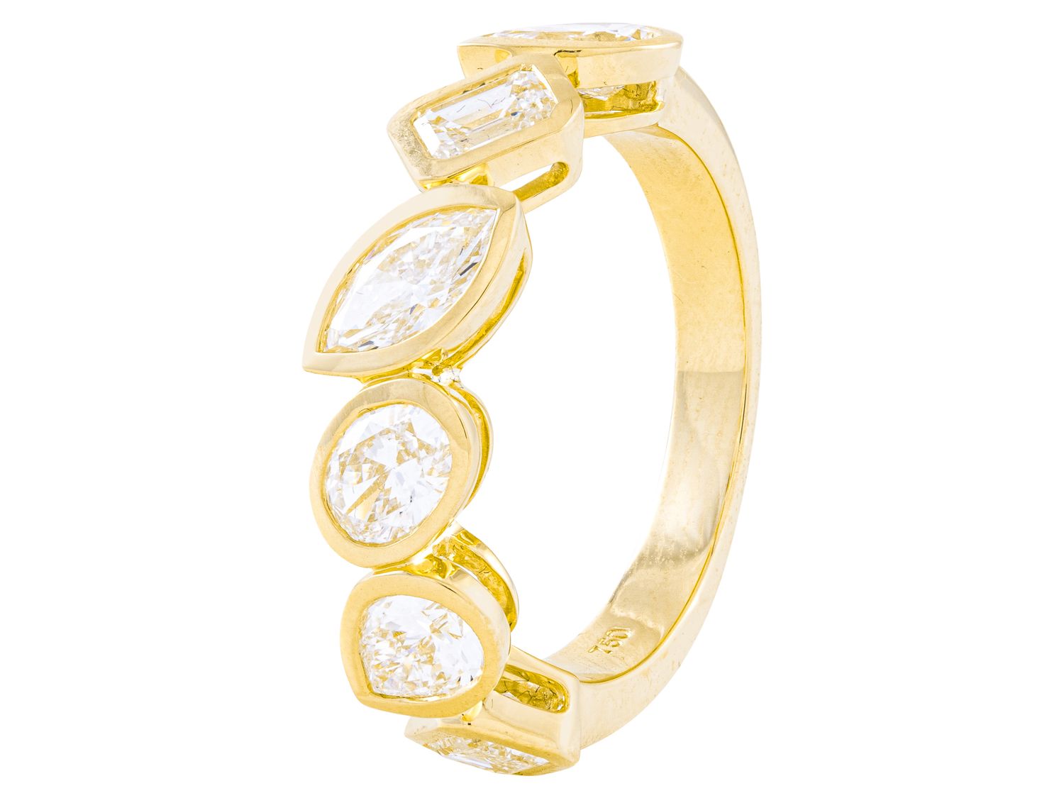 Diamond Band - 18 KT Yellow Gold
