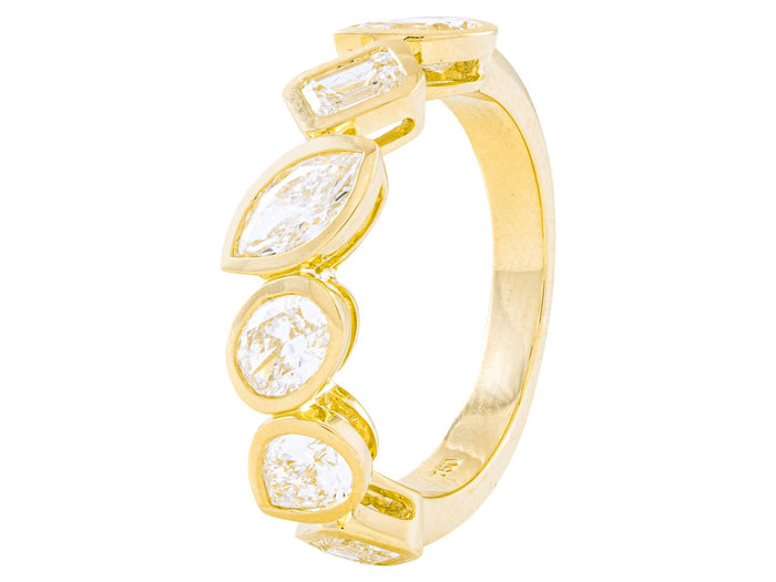 Diamond Band - 18 KT Yellow Gold