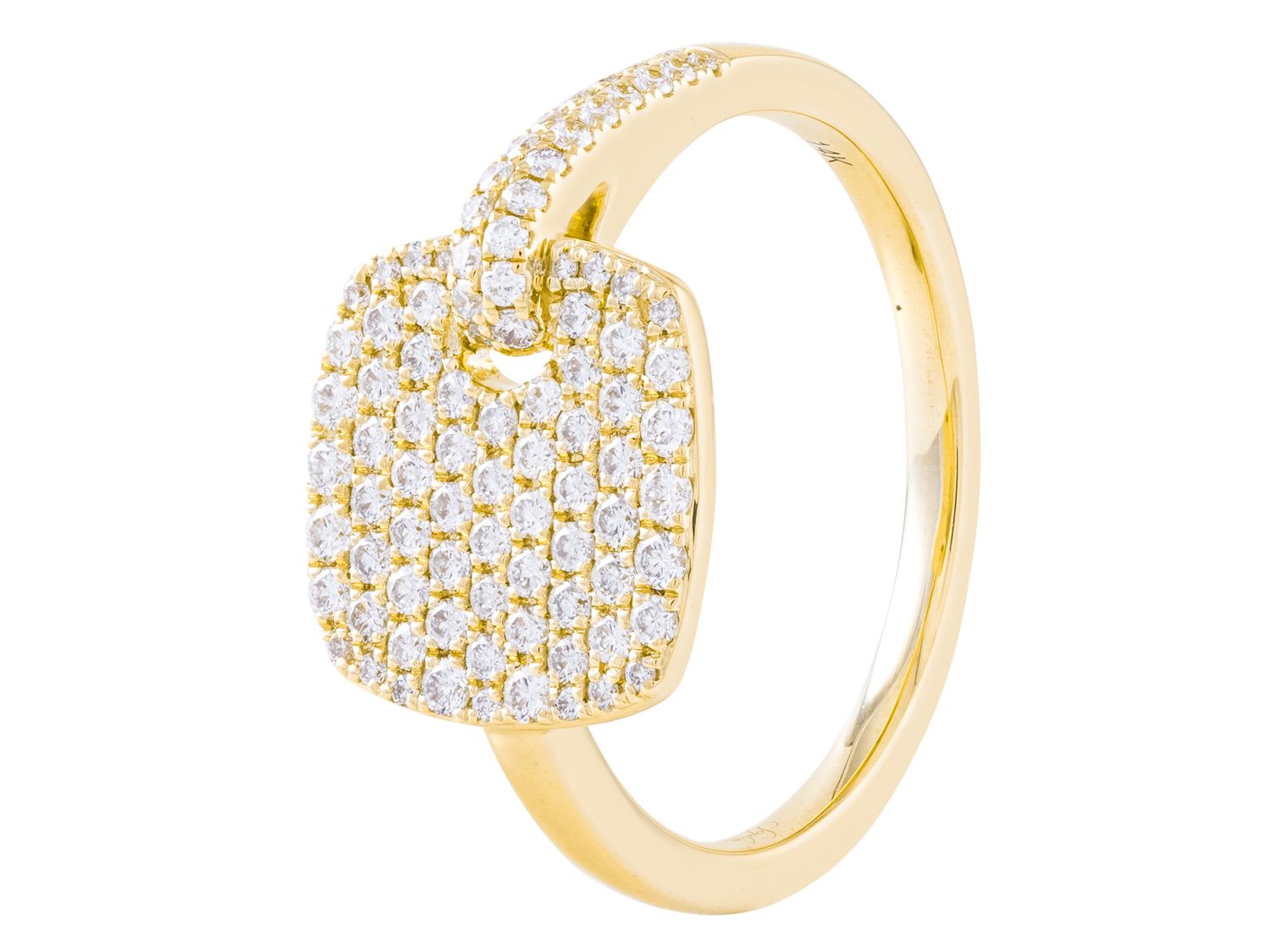 Diamond Ring - 14 KT Yellow Gold