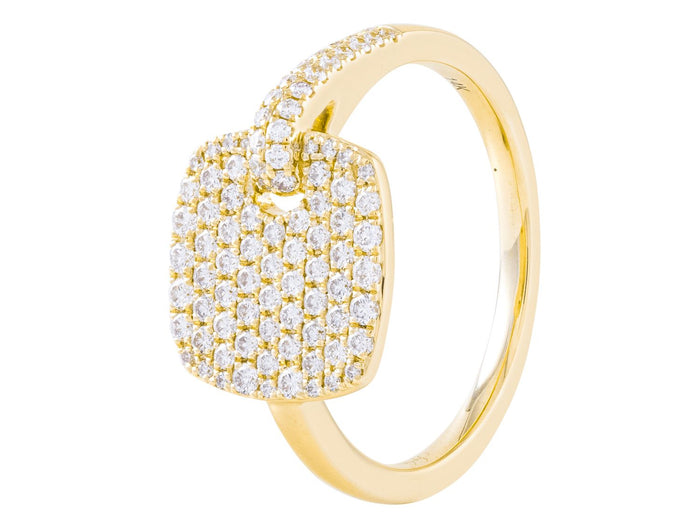Diamond Ring - 14 KT Yellow Gold