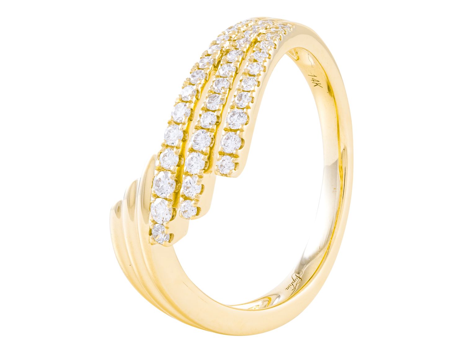 Diamond Ring - 14 KT Yellow Gold