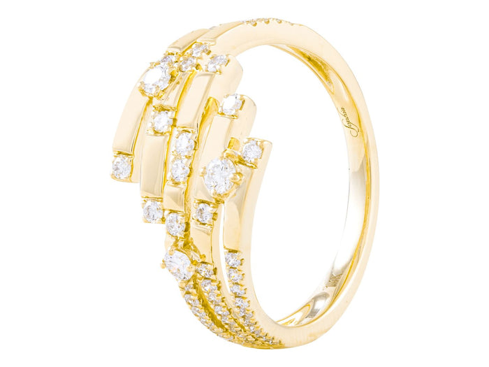Diamond Ring - 14 KT Yellow Gold