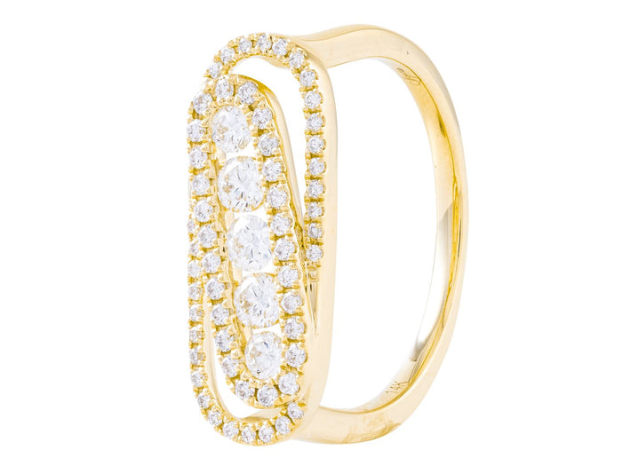 Diamond Ring - 14 KT Yellow Gold