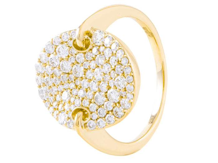 Diamond Ring - 14 KT Yellow Gold