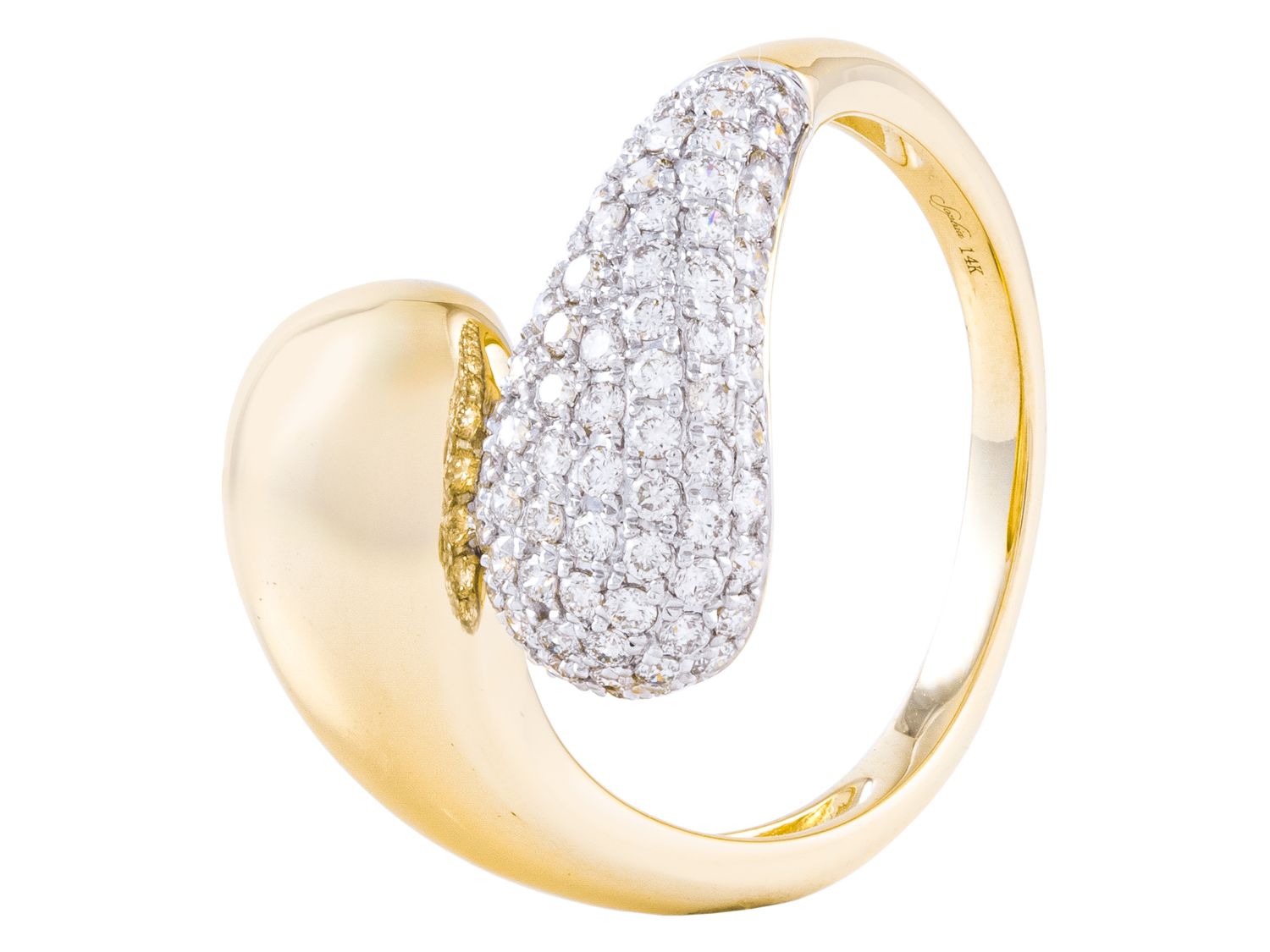 Diamond Ring - 14 KT Yellow Gold
