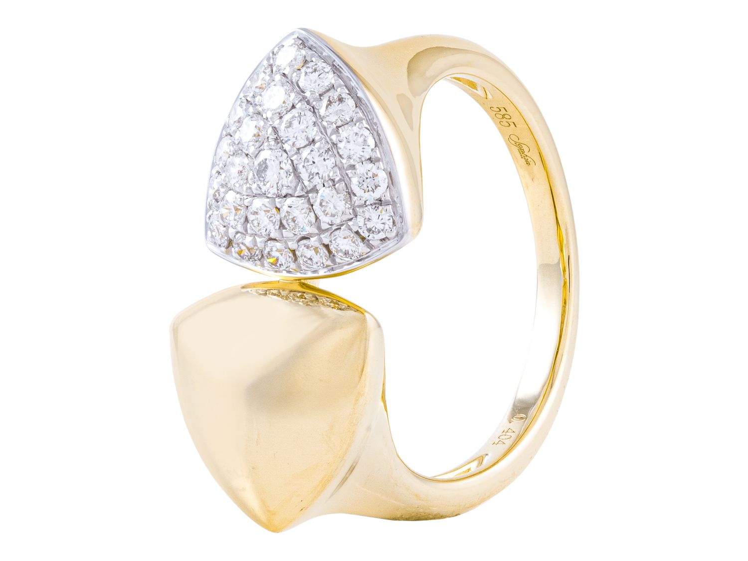 Diamond Ring - 14 KT Yellow Gold