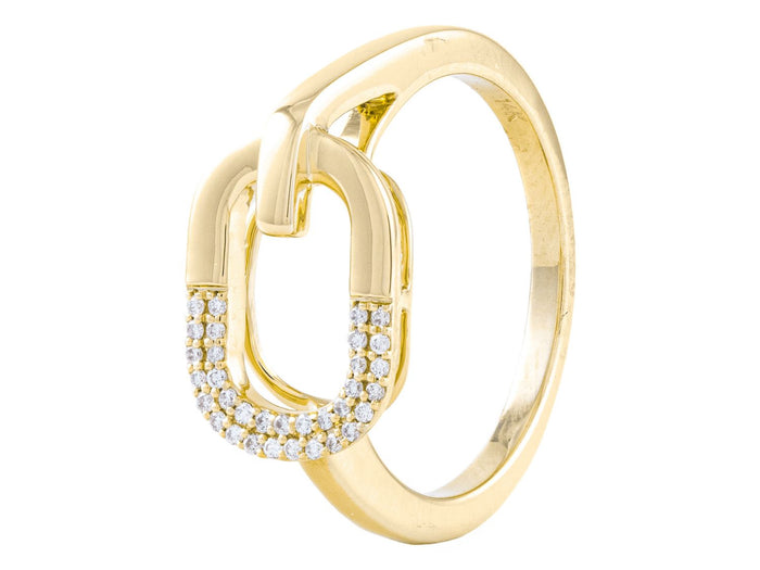 Diamond Ring - 14 KT Yellow Gold