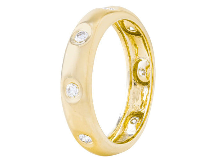 Diamond Ring - 14 KT Yellow Gold