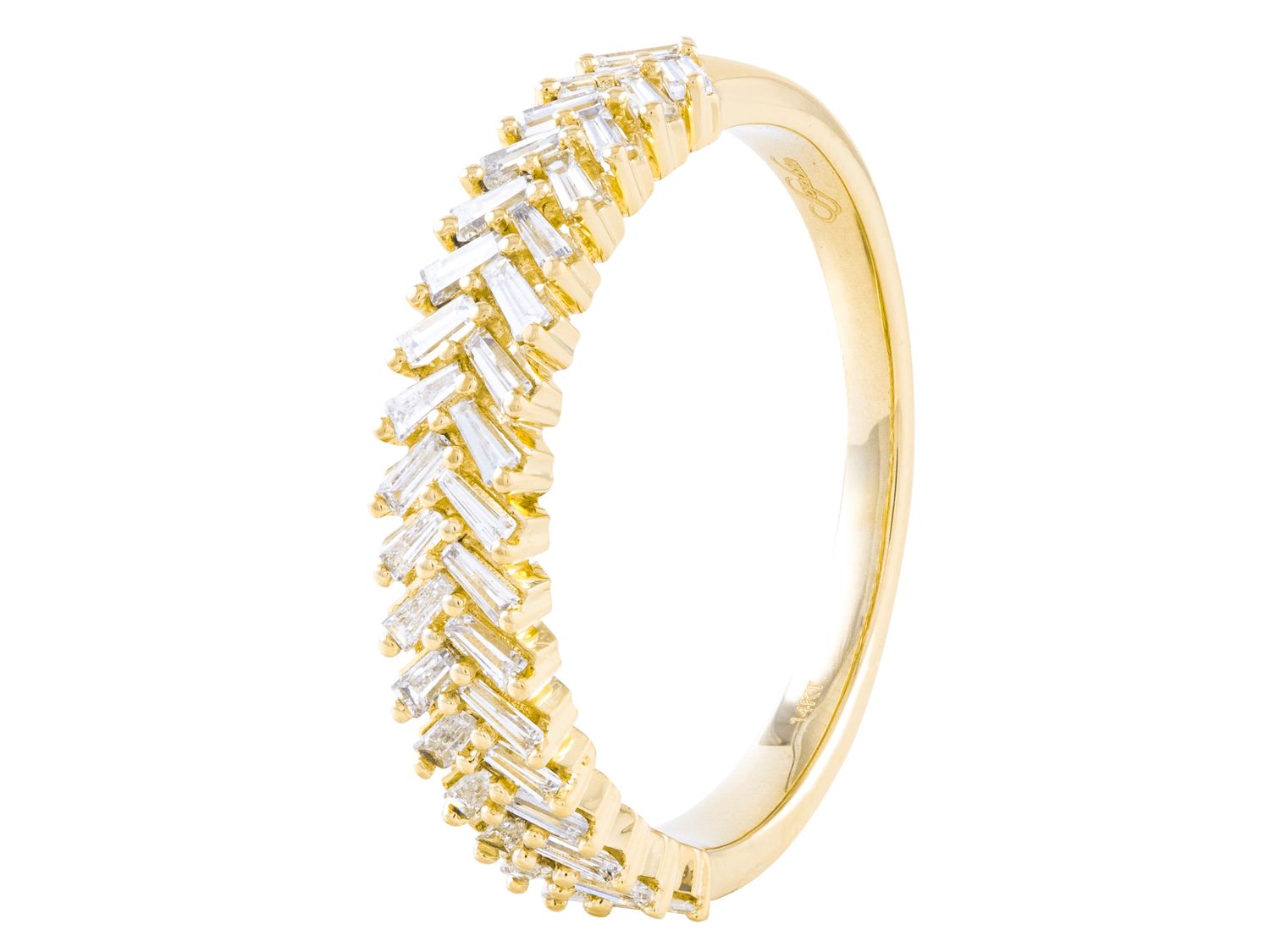 Diamond Band - 14 KT Yellow Gold