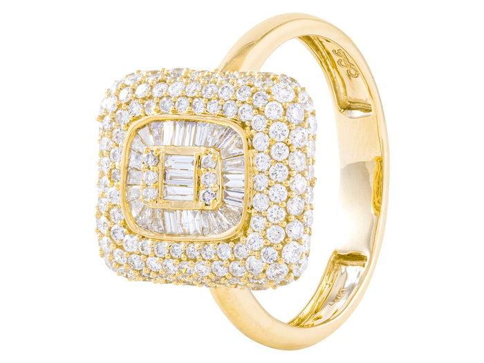 Diamond Ring - 14 KT Yellow Gold