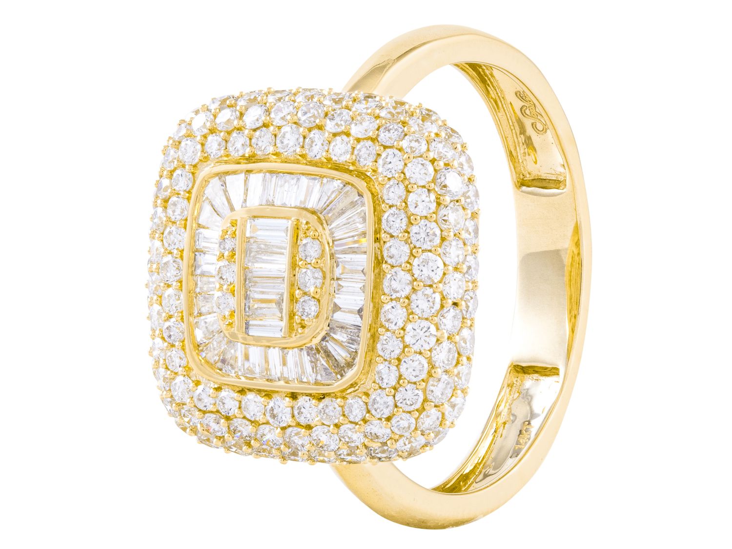 Diamond Ring - 14 KT Yellow Gold