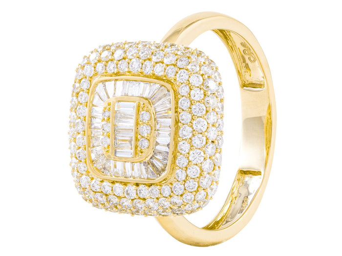 Diamond Ring - 14 KT Yellow Gold