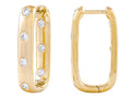 Diamond Earrings - 14 KT Yellow Gold