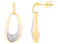 Diamond Earrings - 14 KT Yellow Gold