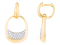 Diamond Earrings - 14 KT Yellow Gold