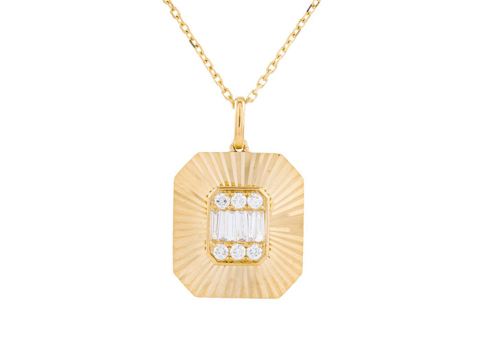 Diamond Necklace - 18 KT Yellow Gold