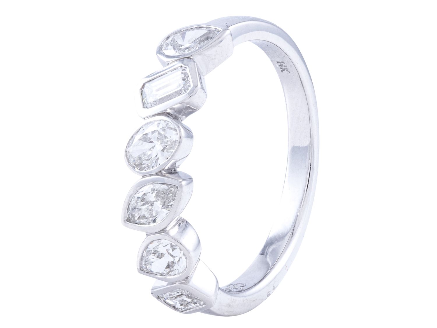 Diamond Band - 14 KT White Gold