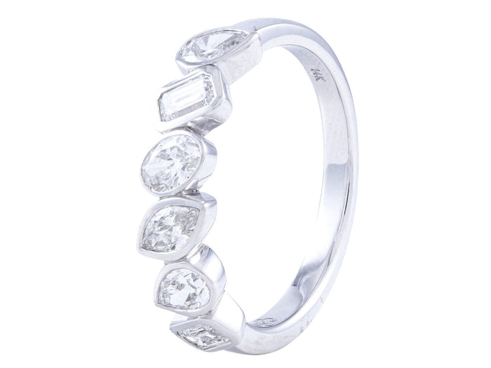 Diamond Band - 14 KT White Gold