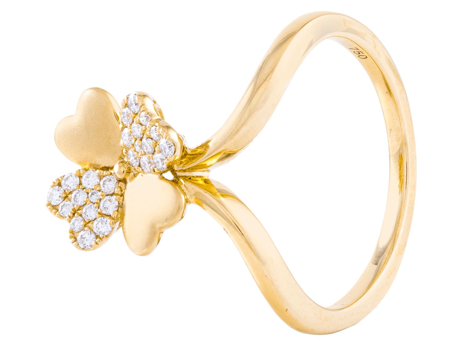 Diamond Ring - 18 KT Yellow Gold