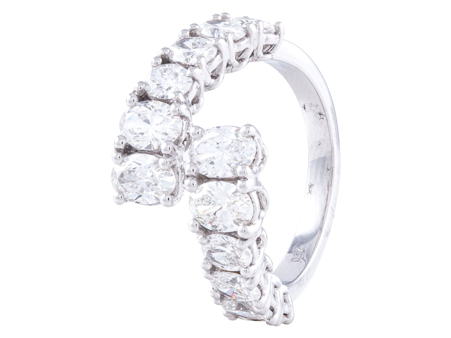 Diamond Band - 18 KT White Gold