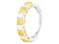 Diamond Band - 18 KT White and Yellow Gold