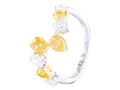 Diamond Band - 18 KT White and Yellow Gold