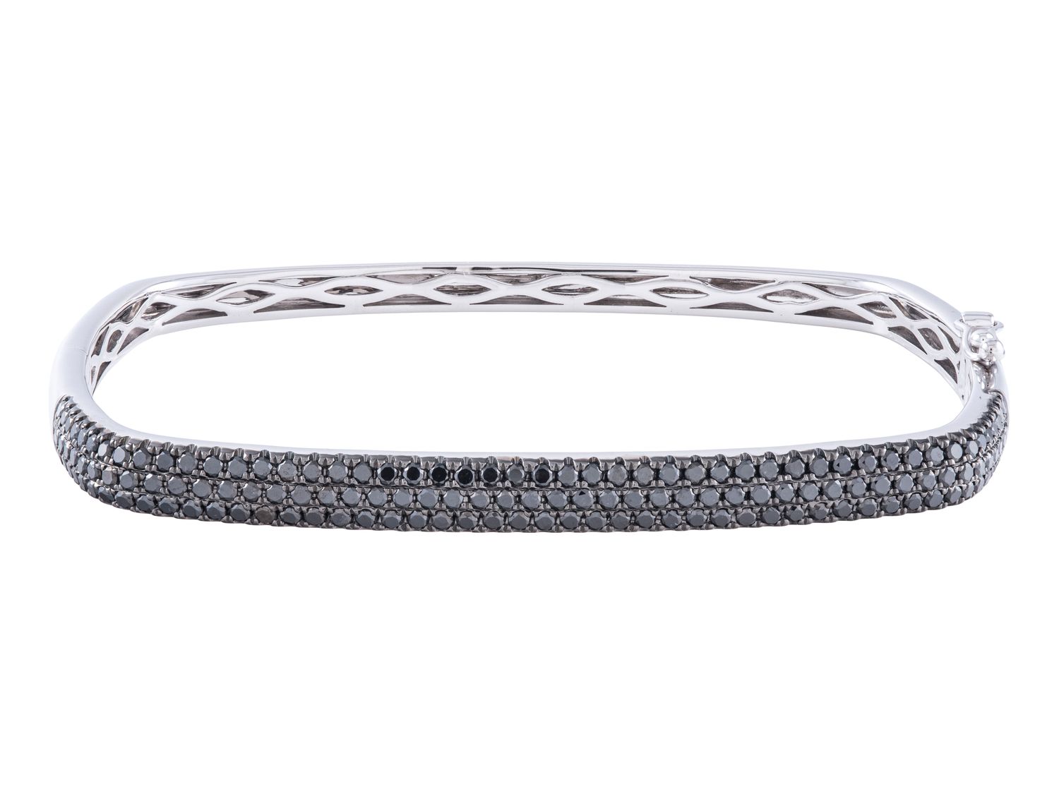 Diamond Bangle - 14 KT White Gold